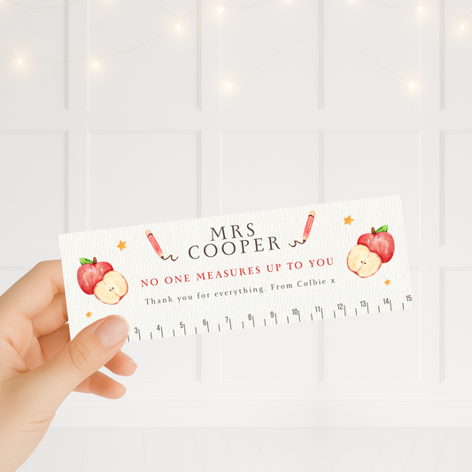 Personalised teacher rulers