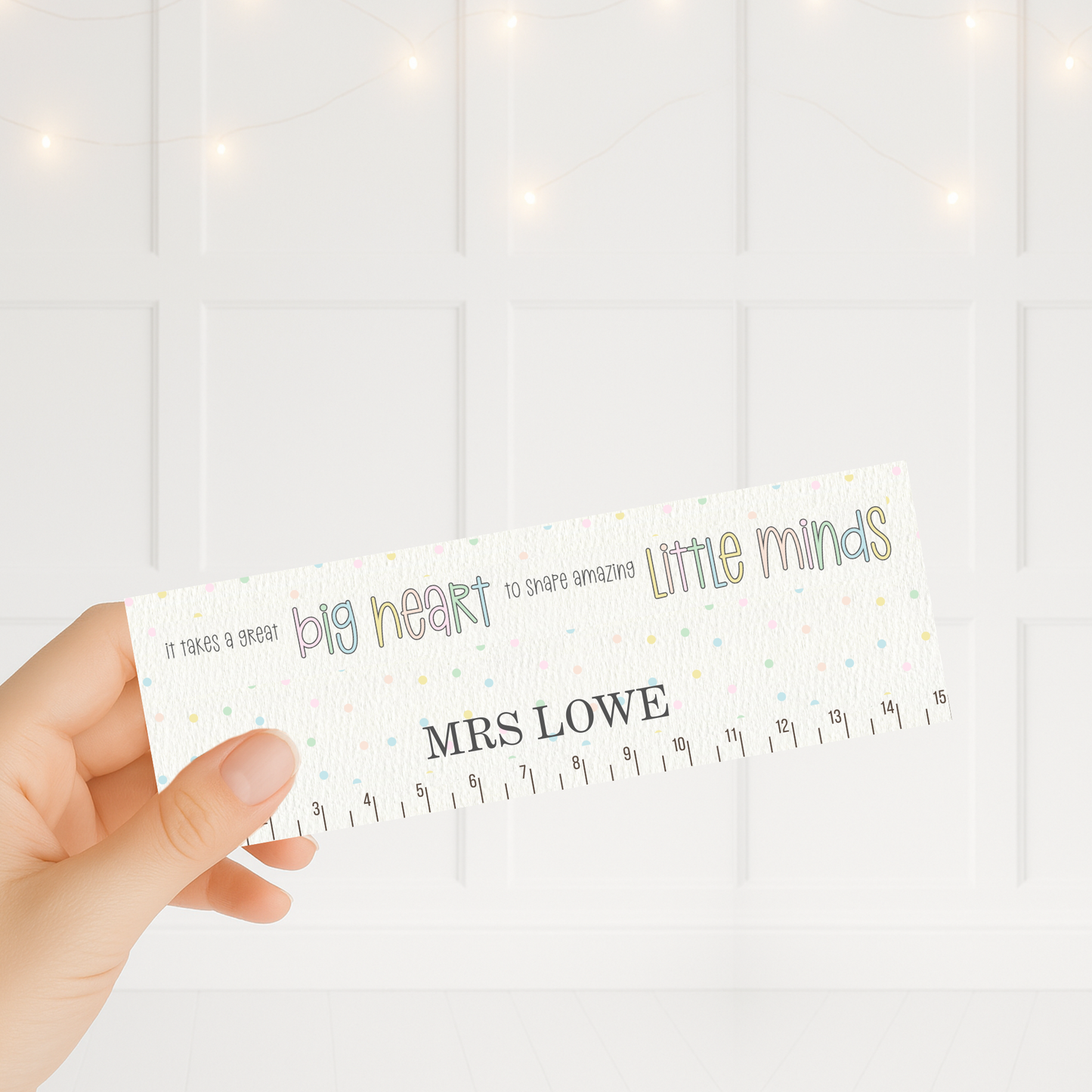 Personalised teacher rulers